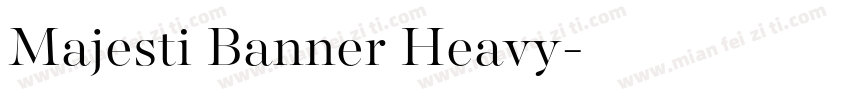 Majesti Banner Heavy字体转换